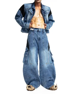 Ảnh 4 của Set jeans áo độn vai nam