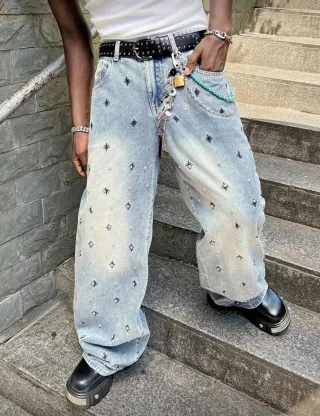 Ảnh 2 của Jeans nam đính kim loại cool ngầu