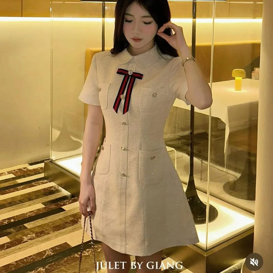 Ảnh 3 của Váy tiểu thư vải dạ