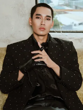 Ảnh 3 của Set blazer đính bling nam