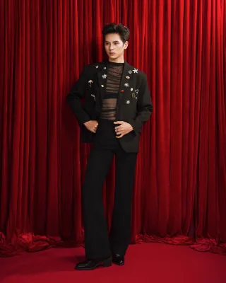 Photo 1 of Set blazer lưới nam