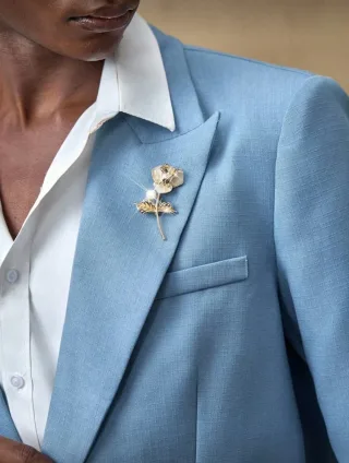 Ảnh 3 của Set blazer xanh crop dáng