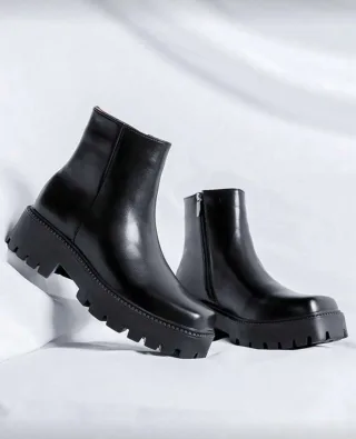Ảnh 1 của Boots nam mũi vuông gót 4cm