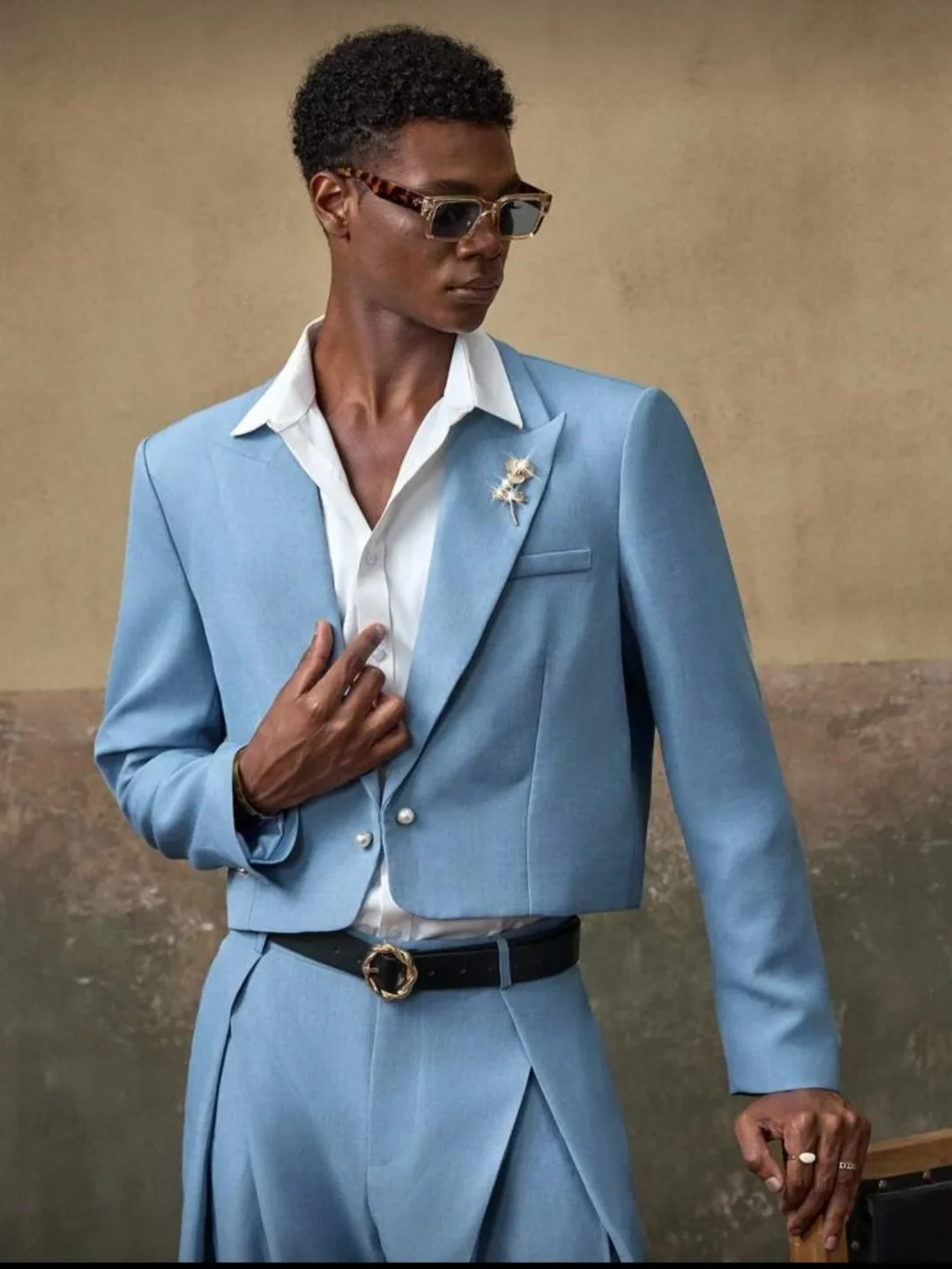 Ảnh 5 của Set blazer xanh crop dáng