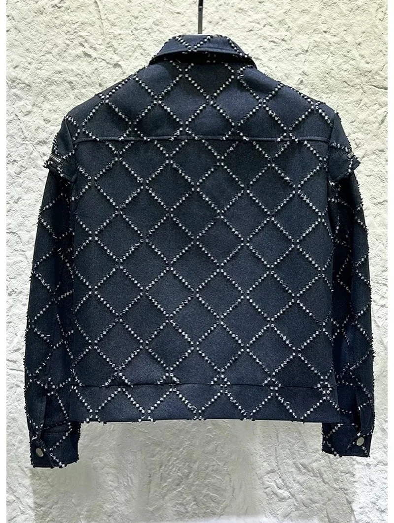 Photo 4 of Set denim xanh đậm nam