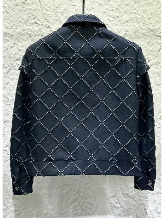 Photo 4 of Set denim xanh đậm nam