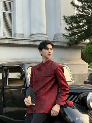 Ảnh 3 của Áo dài nam Hà Y dáng ngắn