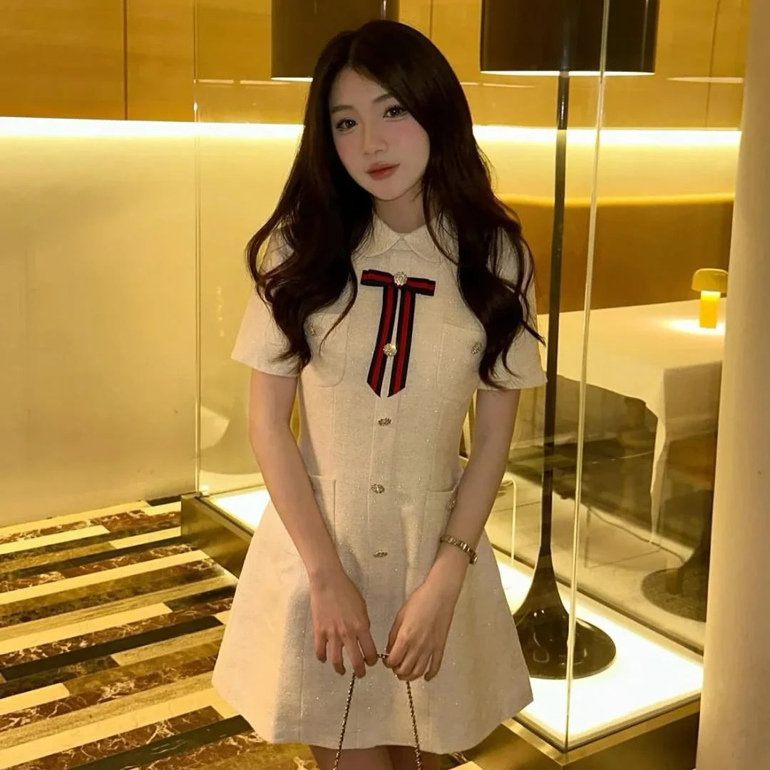 Ảnh 2 của Váy tiểu thư vải dạ