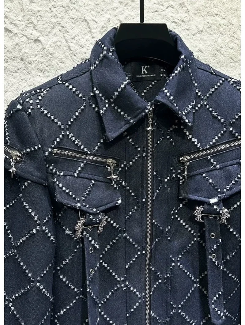 Photo 5 of Set denim xanh đậm nam