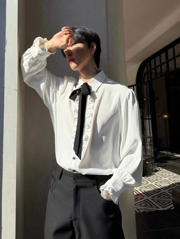 Ảnh 3 của Sơ mi trắng cổ điển nam