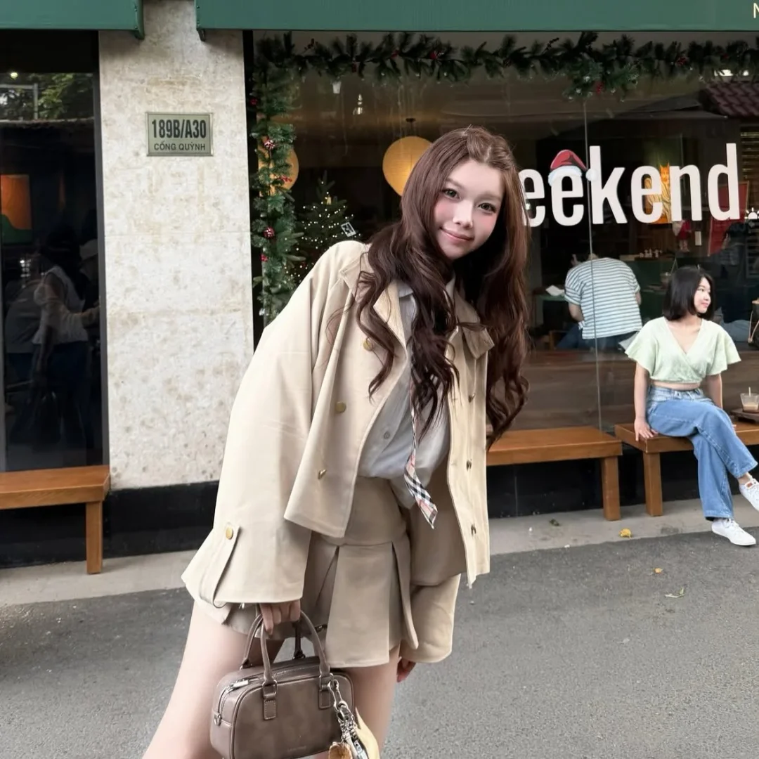 Ảnh 4 của Áo măng tô phong cách Hàn