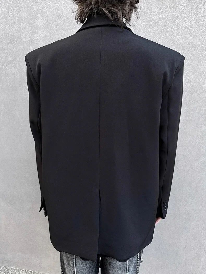 Ảnh 7 của Blazer đen độn vai nam