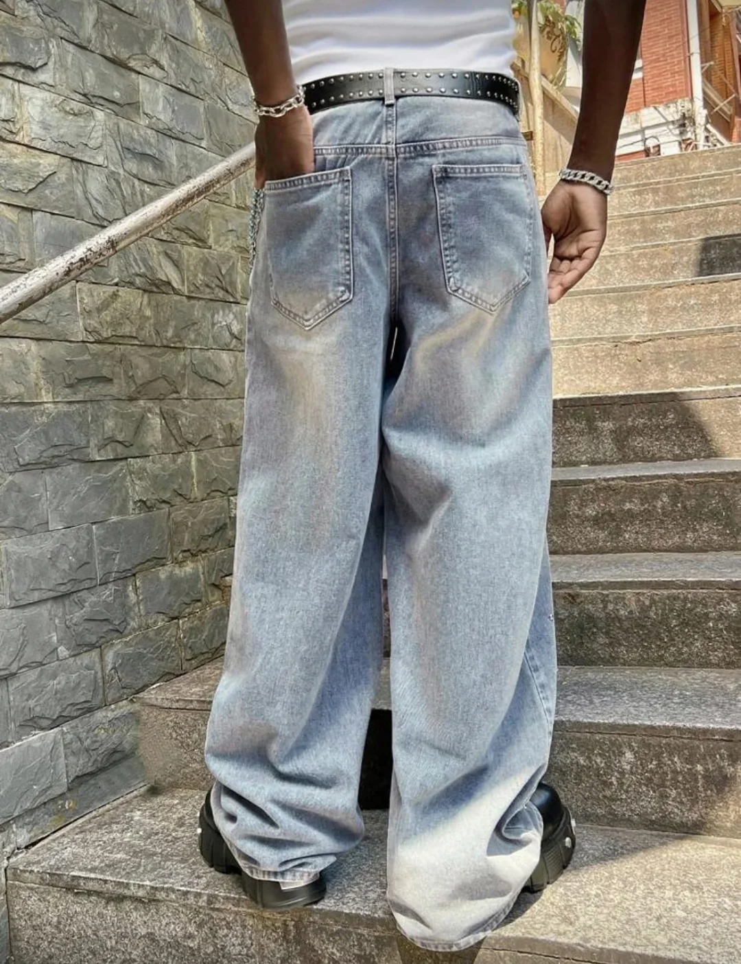 Ảnh 4 của Jeans nam đính kim loại cool ngầu