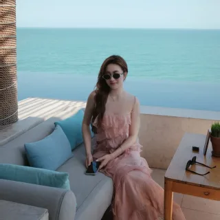 Ảnh 4 của Váy đi biển dáng dài xẻ tà