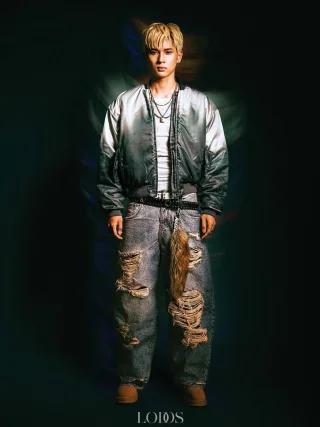 Ảnh 1 của Set jeans bomber ombre nam