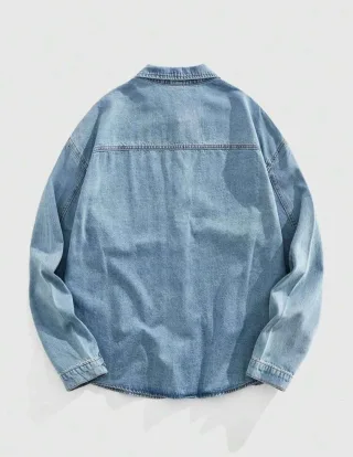 Ảnh 2 của Áo jeans đính đá nam