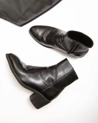 Photo 3 of Set blazer quần da nam