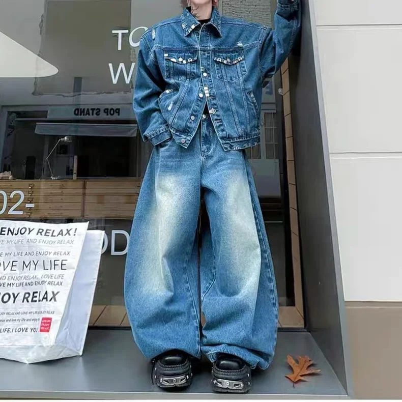 Ảnh 5 của Set jeans oversize nam