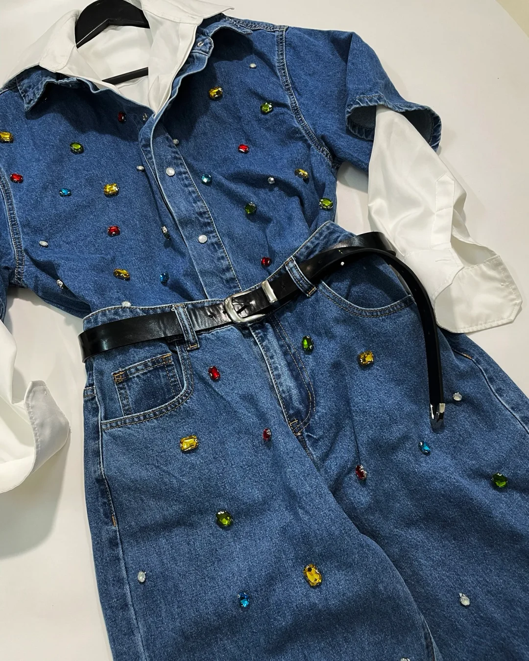 Ảnh 1 của Set jeans đính đá nam