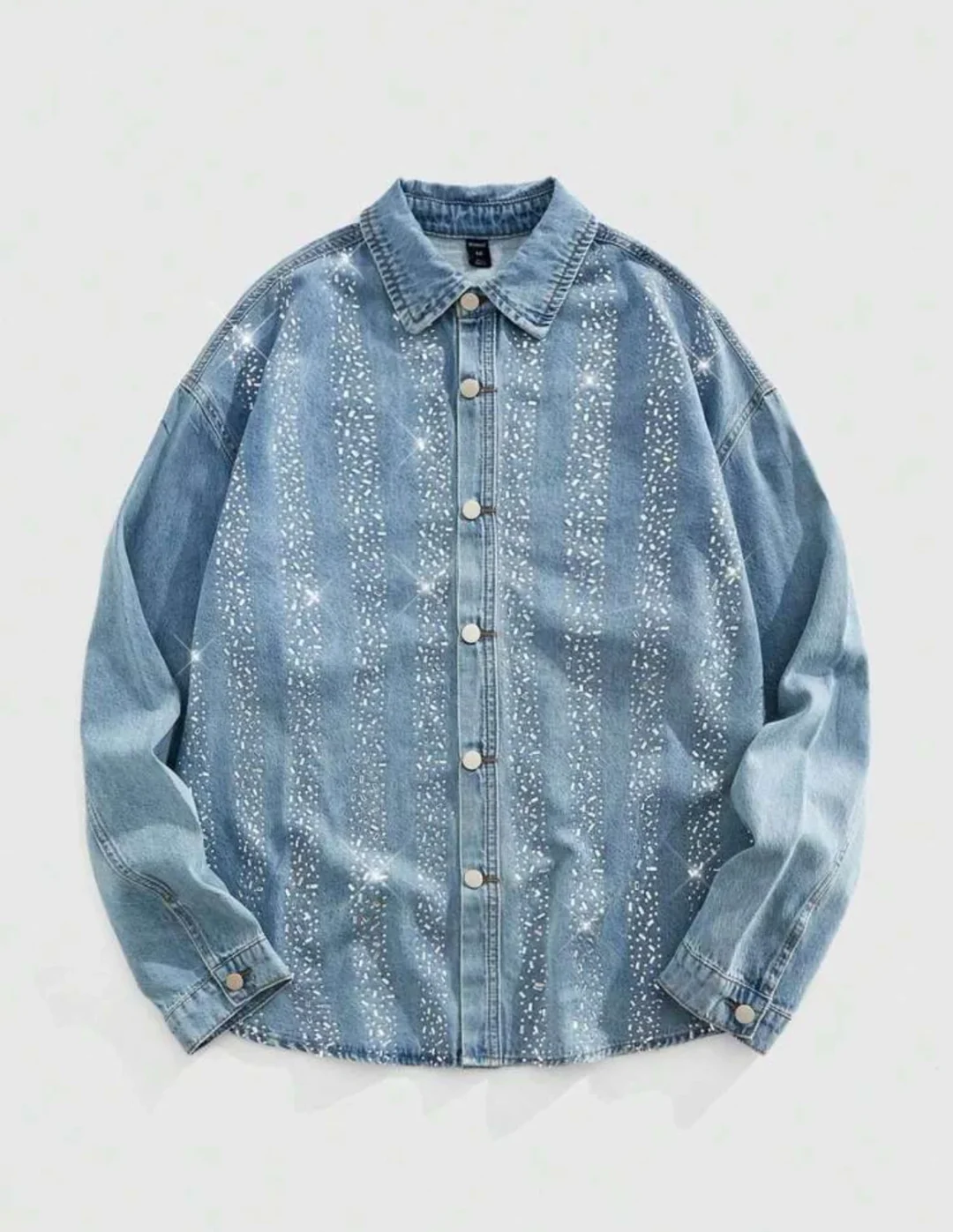 Ảnh 1 của Áo jeans đính đá nam