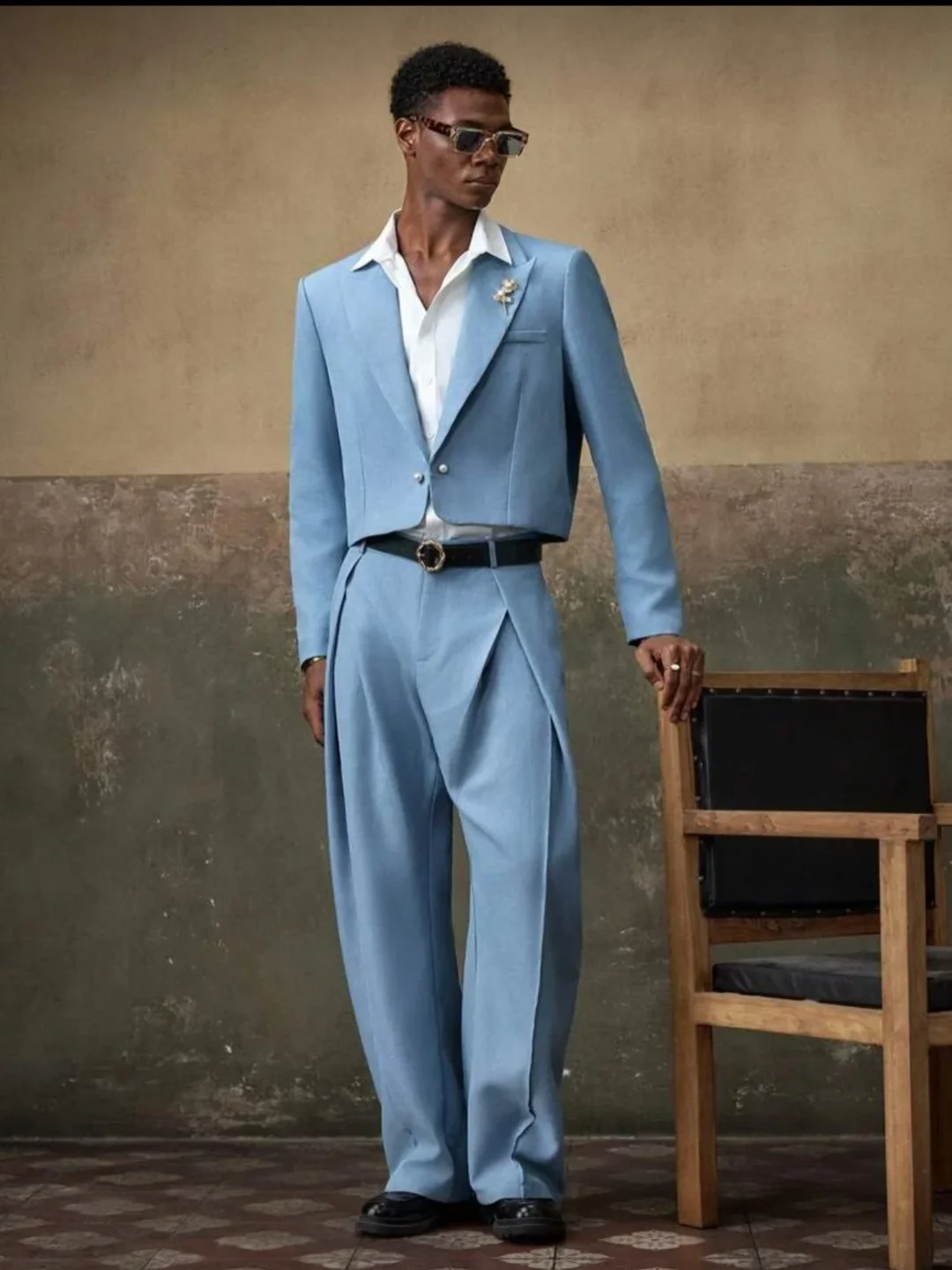 Ảnh 6 của Set blazer xanh crop dáng