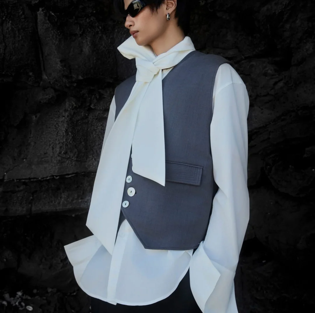 Photo 4 of Sơ mi oversize unisex cột dây