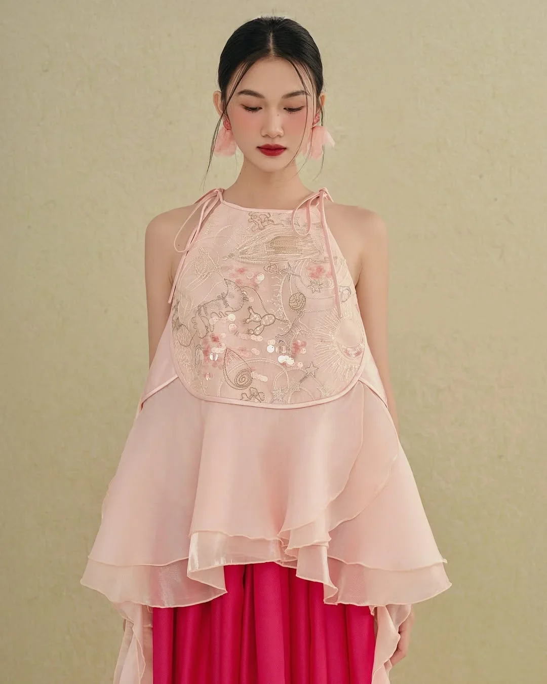 Ảnh 4 của Set yếm Nguyệt Cát