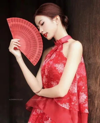 Ảnh 2 của Set áo dài LENG DENG