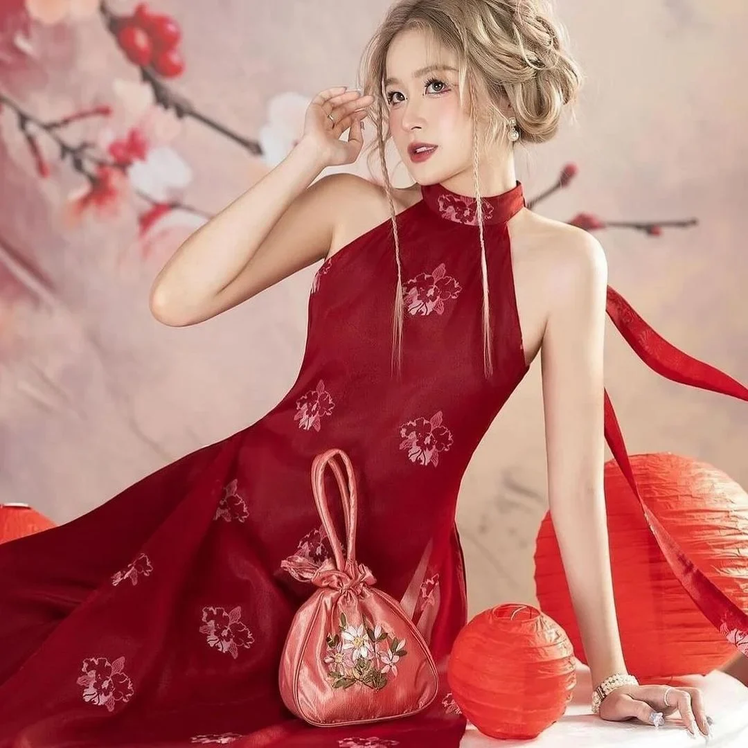 Ảnh 4 của Set yếm đỏ
