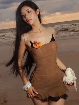 Photo 4 of Váy nữ OCEAN SUMMER nâu
