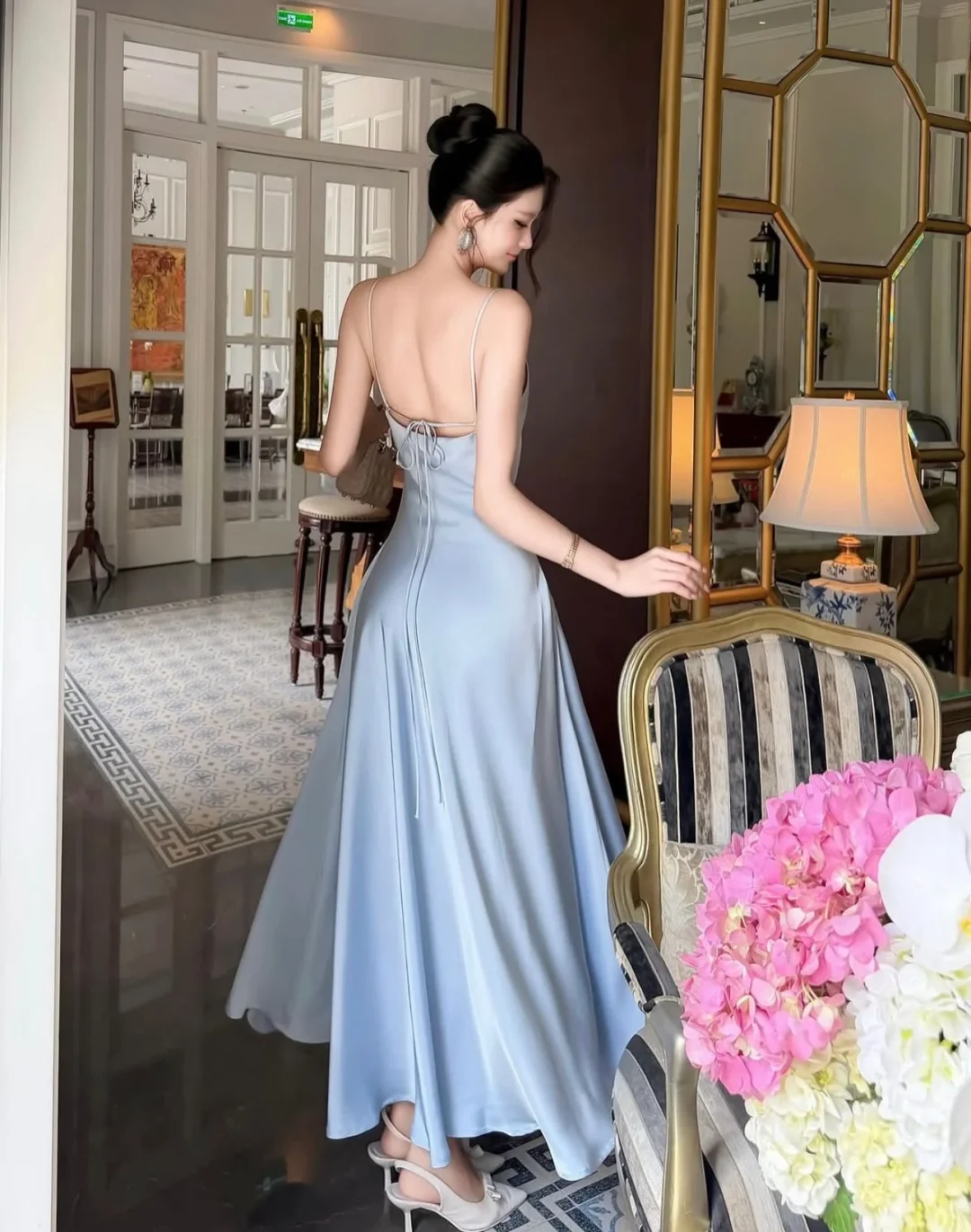 Ảnh 2 của Váy nữ OCEAN SUMMER xanh