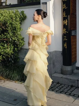 Ảnh 3 của Váy nữ OCEAN SUMMER vàng
