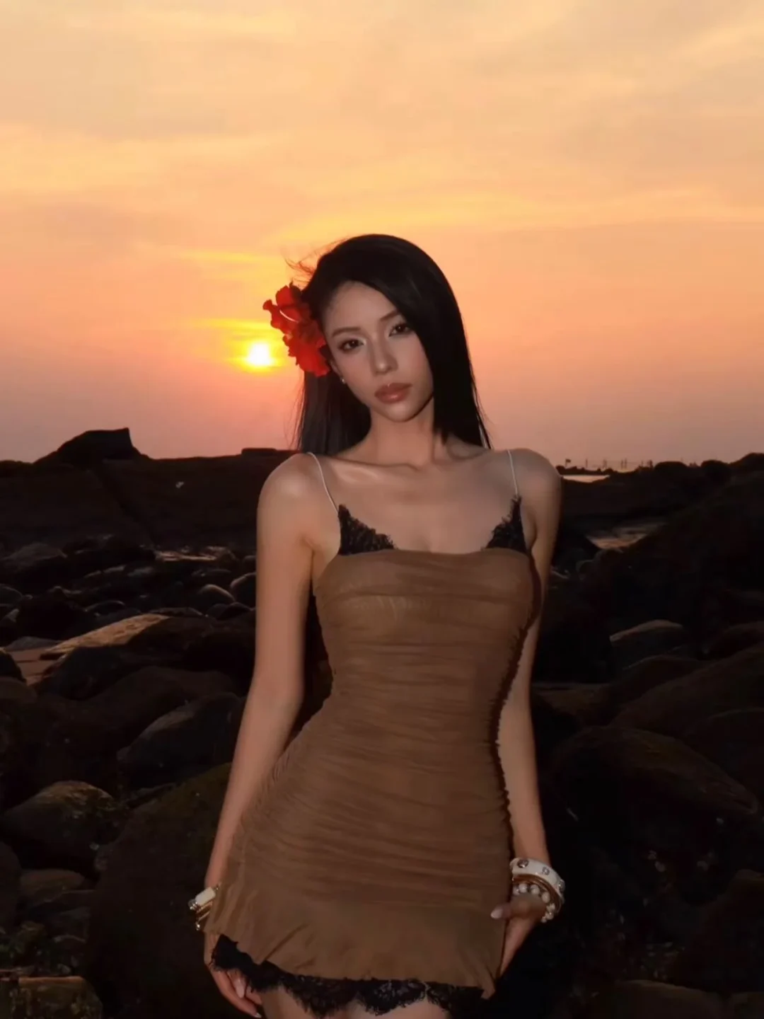 Photo 3 of Váy nữ OCEAN SUMMER nâu