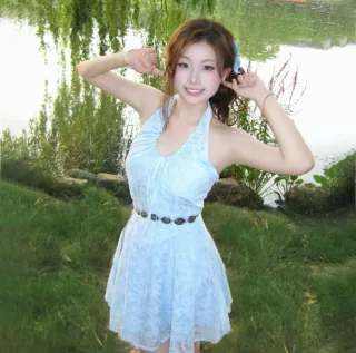 Ảnh 1 của Váy nữ OCEAN SUMMER xanh