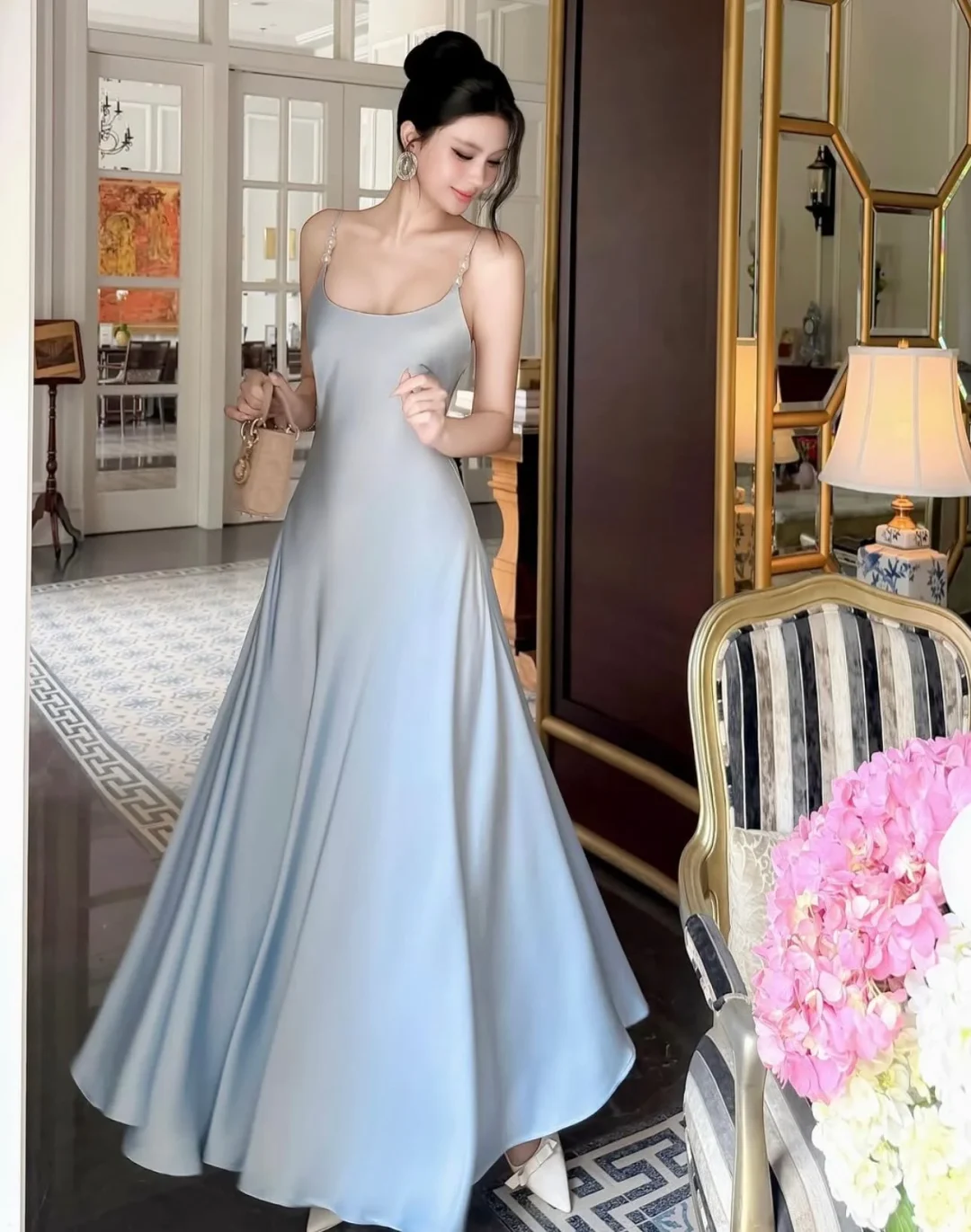Ảnh 6 của Váy nữ OCEAN SUMMER xanh