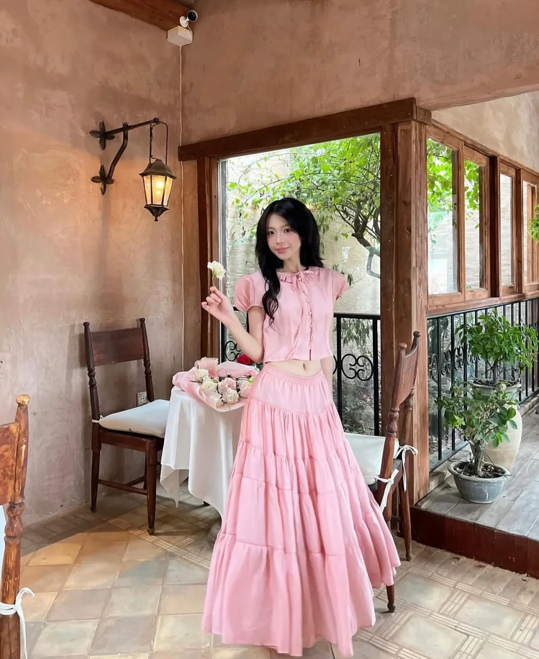 Ảnh 5 của Full set váy hồng OCEAN SUMMER