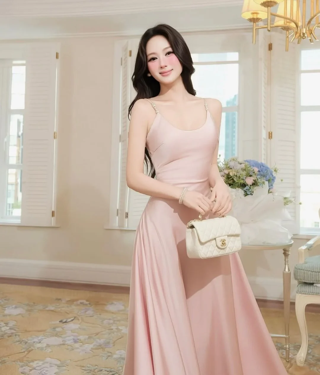 Ảnh 4 của Váy nữ OCEAN SUMMER hồng