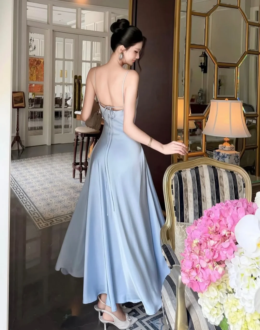 Ảnh 4 của Váy nữ OCEAN SUMMER xanh