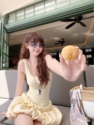 Photo 1 of Váy nữ OCEAN SUMMER vàng