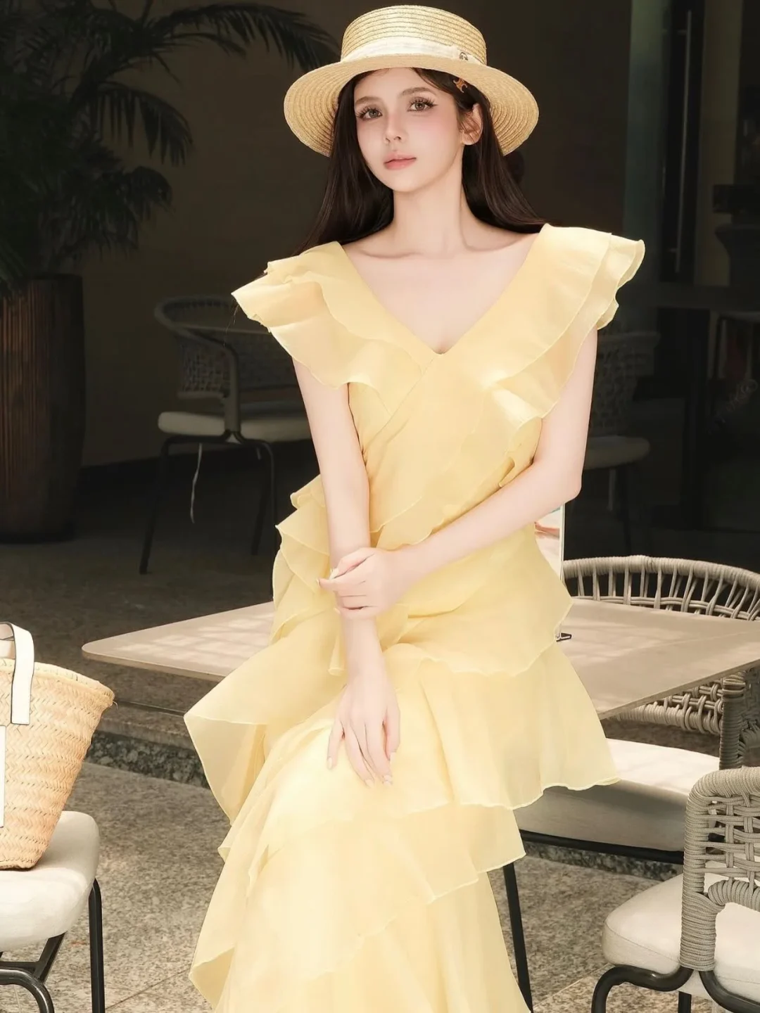 Ảnh 7 của Váy nữ OCEAN SUMMER vàng