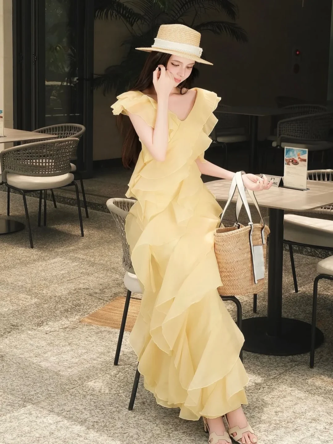 Ảnh 6 của Váy nữ OCEAN SUMMER vàng