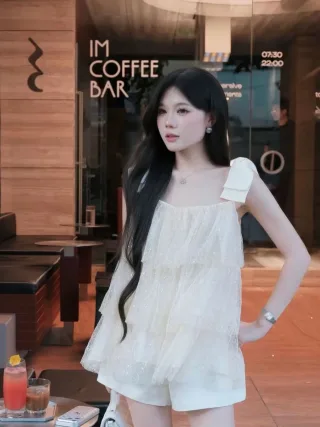 Ảnh 1 của Váy nữ OCEAN SUMMER màu trắng