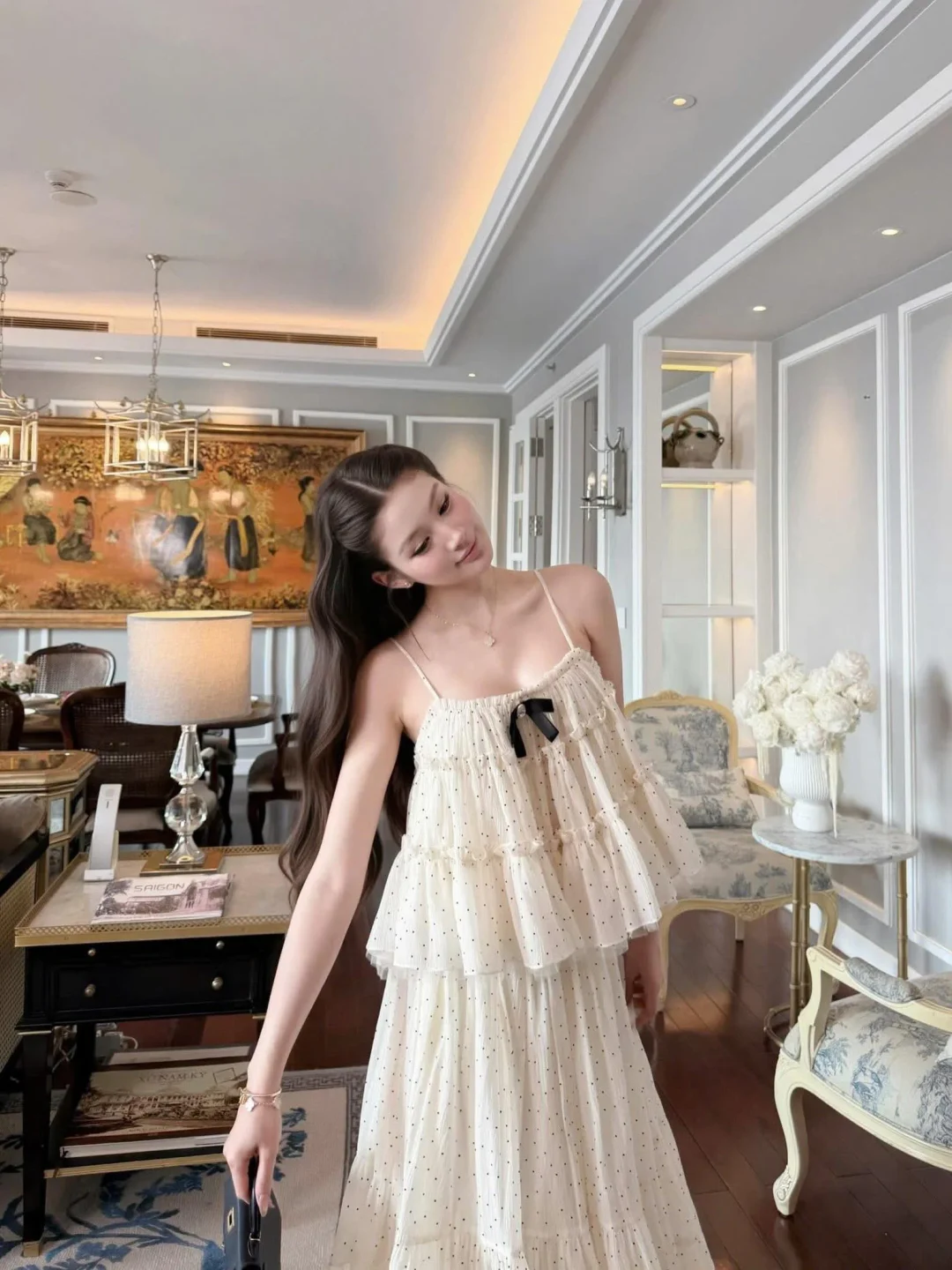 Photo 3 of Váy nữ OCEAN SUMMER trắng