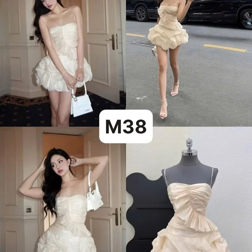 Ảnh 5 của Đầm ngắn trắng bèo nhún hottrend nữ