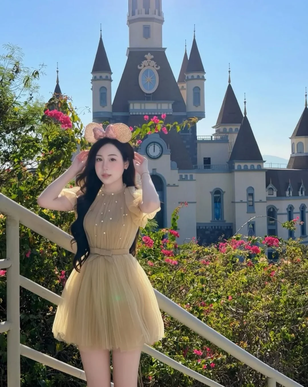 Photo 3 of Váy tulle ngắn công chúa nâu nhạt nữ