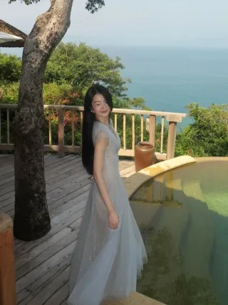 Ảnh 2 của Váy maxi voan lấp lánh nhiều màu