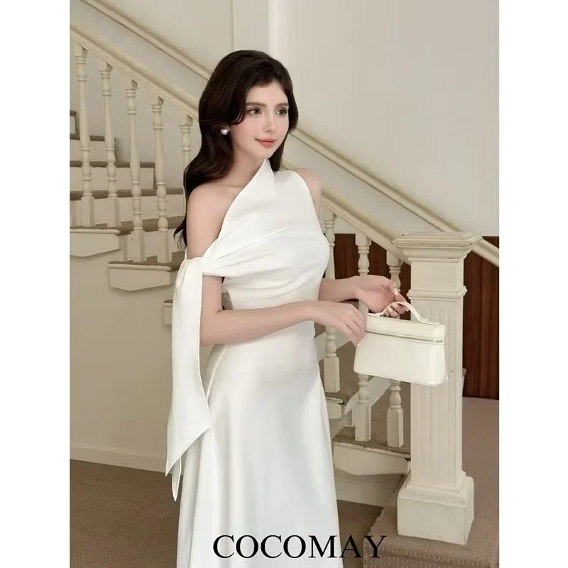 Ảnh 2 của Đầm maxi trắng nơ vai cho thuê