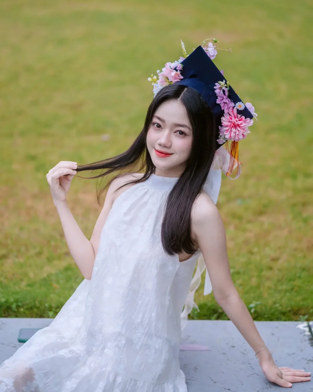 Ảnh 1 của Đầm maxi trắng voan chụp ảnh nữ