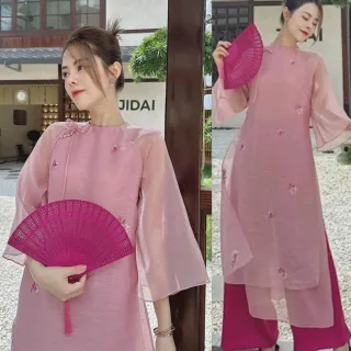 Photo 2 of Áo dài cách tân đỏ nữ cho thuê