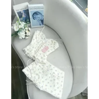 Photo 1 of Set corset hoa nhí chân váy trắng nữ